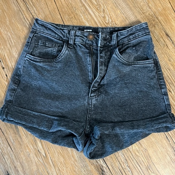 Cotton On Pants - Cotton On Black Denim Shorts